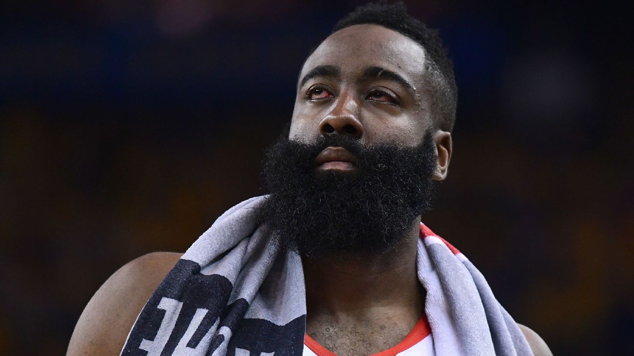 Harden Suffers Injury to Both Eyes During Game 2 of Western Conference Semifinals