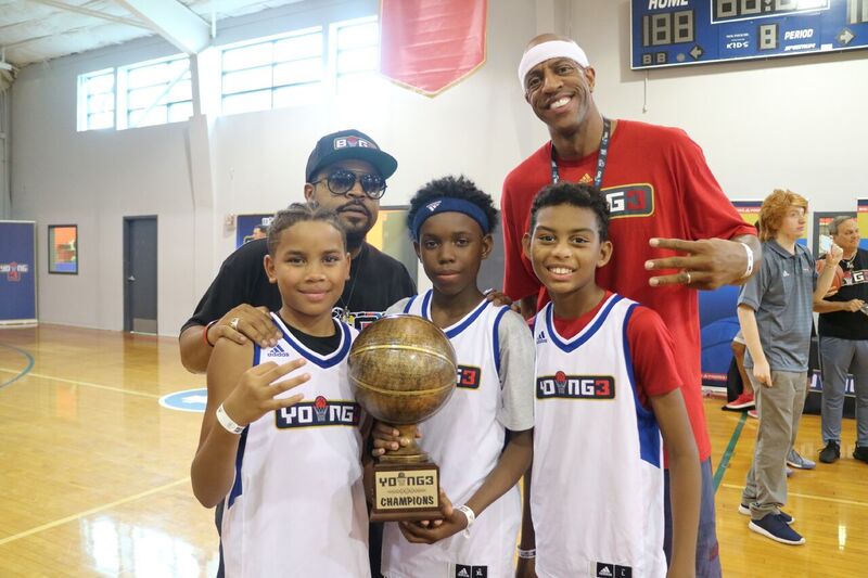 Jerome Williams JYD and Ice Cube posing with Young3 winners.